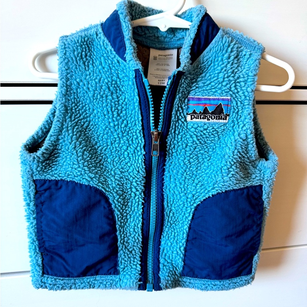 Patagonia Baby Retro-X Vest 
Blue
Size 12 months